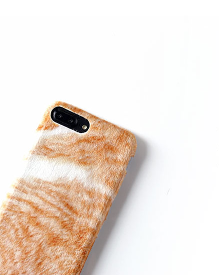 Funda para iPhone X con Diseño de Gato Felpa Original Compatible - Image 4