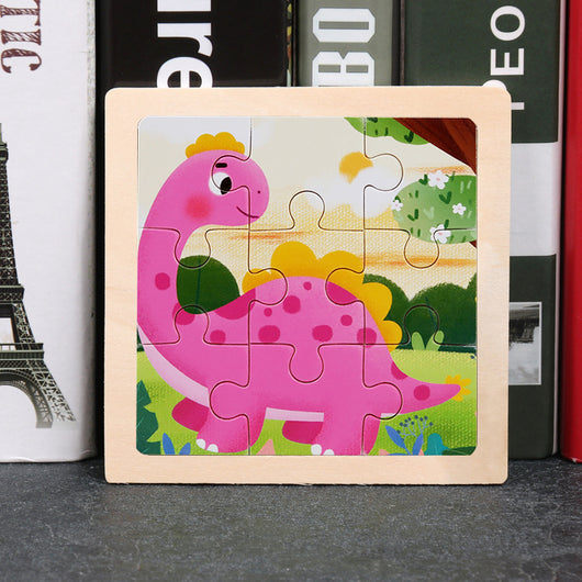 Puzzle de Madera 3D Animales Infantil 9 Piezas con Diseño de Dibujos Animados - Image 25