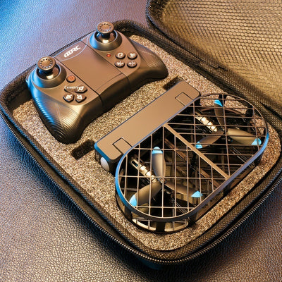 Dron Plegable V38 con Protección de Malla para Fotografía Aérea - Image 9