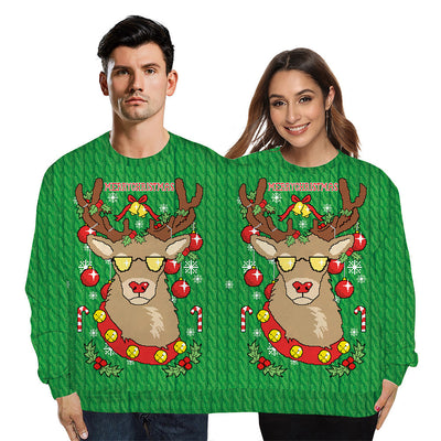 Pijama Navideño 3D para Parejas con Estampado Digital - Image 5