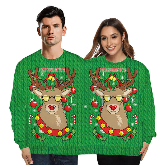 Pijama Navideño 3D para Parejas con Estampado Digital - Image 5