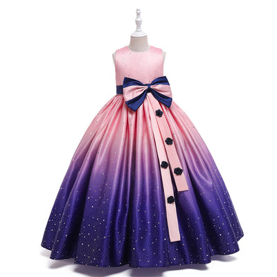 Vestido Infantil Elegante Estilo Internacional - Falda Larga para Celebraciones - Image 4