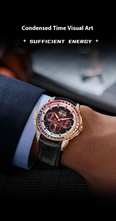 Reloj Automático Multifuncional Rainbow Circle Resistente al Agua para Hombre - Image 17