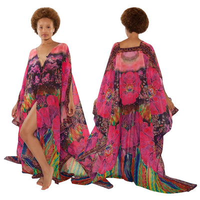 Chaqueta Casual Estampada para Mujer con Blusa de Gasa Transparente - Image 2