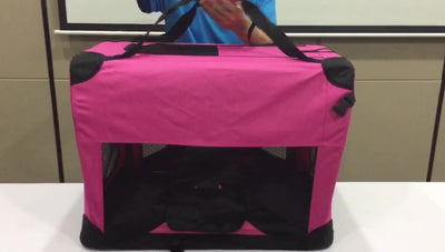 Mochila Transportadora Plegable para Perros - Jaula Portátil de Viaje - Image 8