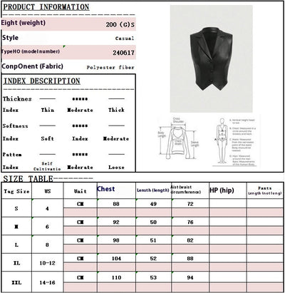 Chaleco de Cuero Premium con Cuello y Botones - Image 7