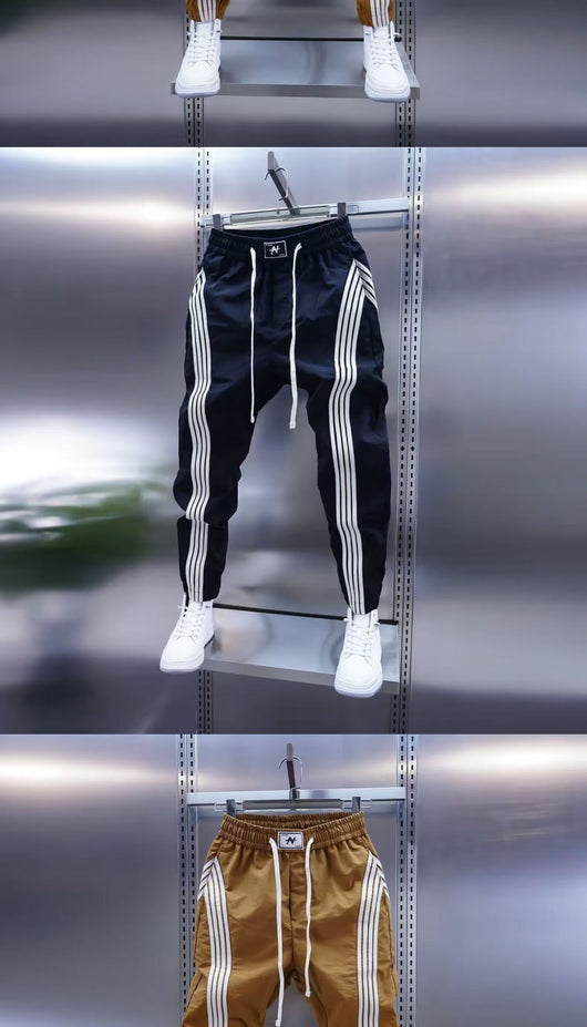 Pantalones Jogger a Rayas para Hombre - Comodidad Casual - Image 11