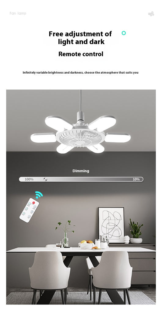 Lámpara Ventilador Inteligente E27 con Control Remoto para Sala y Recámara - Image 19