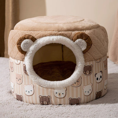 Cama Térmica para Gatos y Perros - Diseño Calabaza Cerrada Invierno - Image 3