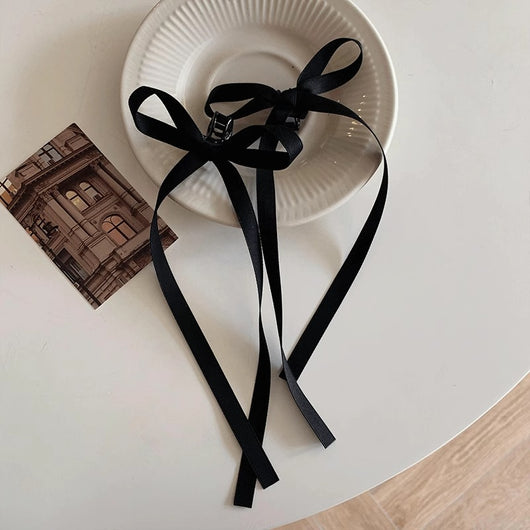Pinza para Cabello Tipo Garra con Moño de Cinta de 36cm - Poliéster Algodón - Image 16