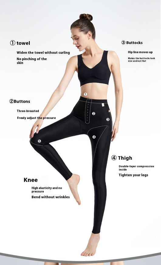 Pantalones Moldeadores Post-Liposucción Compresión Hospitalaria para Piernas - Image 8