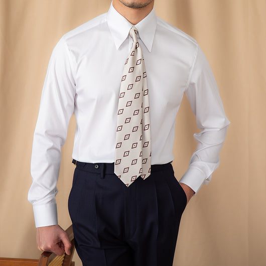 Camisa Blanca Slim Fit de Manga Larga para Hombre - Elegancia Empresarial