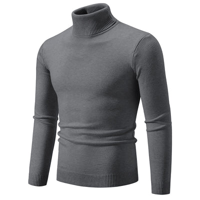 Suéter Cuello Alto Básico para Hombre - Estilo Europeo y Americano - Image 8
