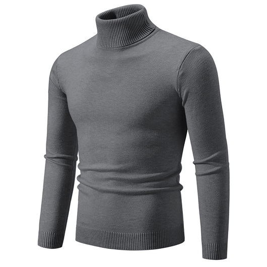 Suéter Cuello Alto Básico para Hombre - Estilo Europeo y Americano - Image 8