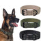 Collar Táctico Ajustable para Perros con Anilla Metálica y Hebilla Resistente
