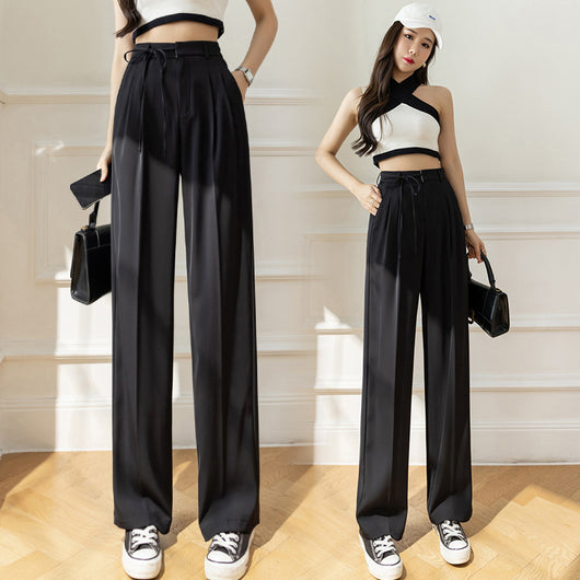 Pantalón Ancho de Cintura Alta con Drapeado Elegante - Image 19