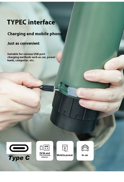Cafetera Portátil Eléctrica para Viajes - Cápsula y Molida con Cargador para Auto - Image 17