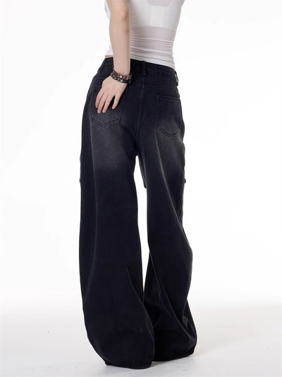 Jeans Deconstructivos Estilo Hot Girl Retro Americano con Múltiples Bolsillos - Image 15