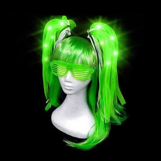 Diadema LED Trenzas Luminosas para Fiestas y Raves - Image 3