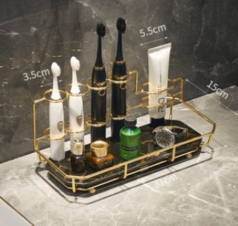 Organizador de Baño con Luz LED - Repisa Múltiple para Cepillo Eléctrico, Enjuague y Accesorios - Image 20