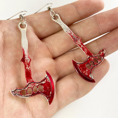 Pendientes de Terror para Halloween: Hacha y Tijeras Sangrientas - Image 15