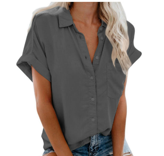 Blusa Tipo Camisa para Mujer con Cuello Solapa y Botones - Image 11