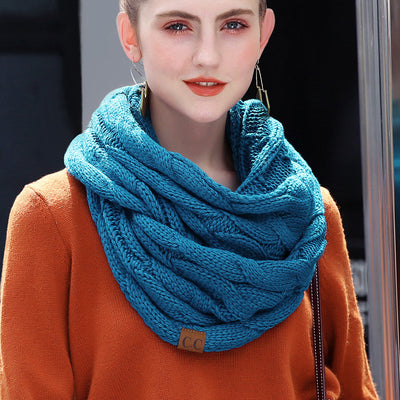 Bufanda Tejida Cálida Cien Torres para Otoño e Invierno - Image 2