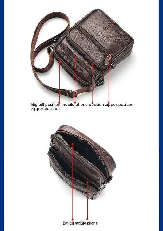 Bolsa de Cintura Multifuncional para Hombre - Bandolera Mensajero con Compartimentos para Celular - Image 10