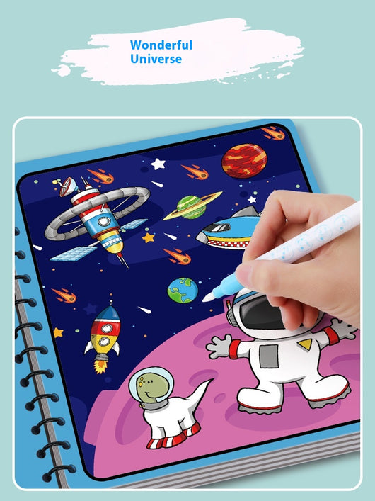 Libro Mágico de Pintura con Agua para Niños - Álbum de Colorear Reutilizable - Image 25