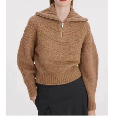 Suéter Deportivo con Cierre de Medio Zip para Mujer - Image 2