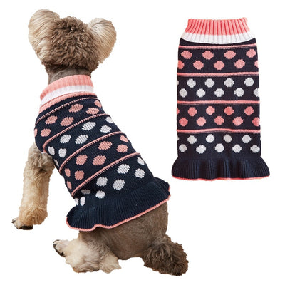 Vestido para Perro y Gato Otoño Invierno con Estrellas y Olas - Image 7
