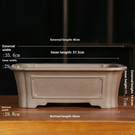 Maceta Rectangular de Arena Púrpura para Bonsái Clásico Interior y Exterior - Image 2