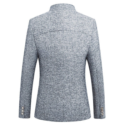 Chaqueta Cuello Alto Estilo Caballero Británico - Image 3