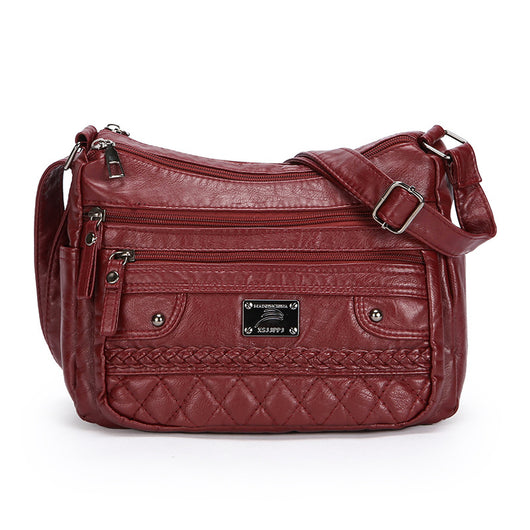 Bolso de Cuero Lavado Suave para Hombro - Image 7