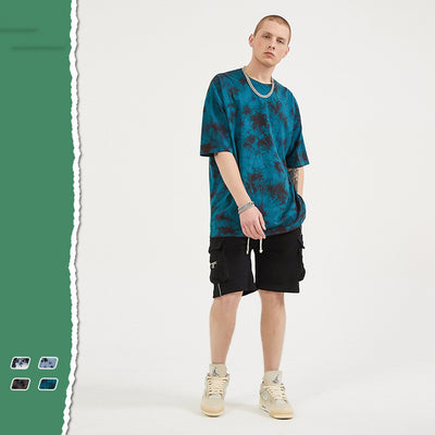 Camiseta Tie Dye Irregular para Hombre - Manga Corta - Image 18