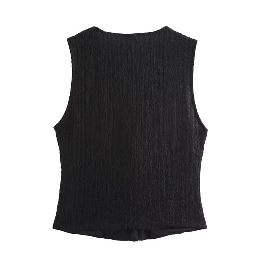 Conjunto Texturizado: Chaleco y Pantalón Recto - Image 23