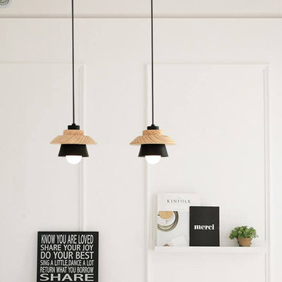 Lámpara Colgante Minimalista de Madera y Aleación Estilo Japonés - Image 25