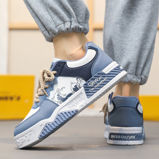 Zapatos Deportivos Casuales de Cuero con Plataforma Elevadora para Hombre - Image 4