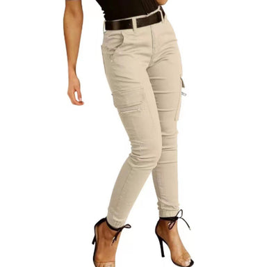 Pantalones Clásicos para Mujer con Cintura Baja y Bolsillos - Image 12