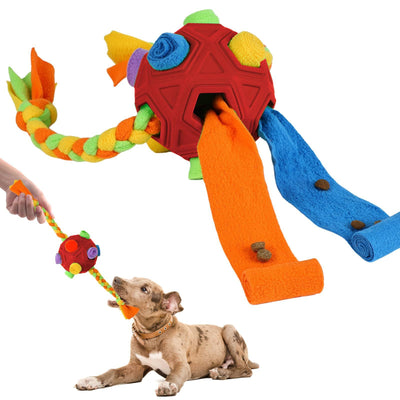 Pelota Interactiva de Olfato para Perros - Juguete Puzzle IQ Resistente a Mordidas