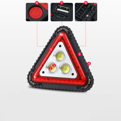 Triángulo de Emergencia LED Recargable y Solar - Image 11