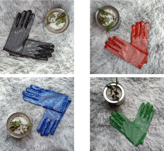 Guantes Reflectantes con Lentejuelas para Presentaciones Escénicas - Image 13