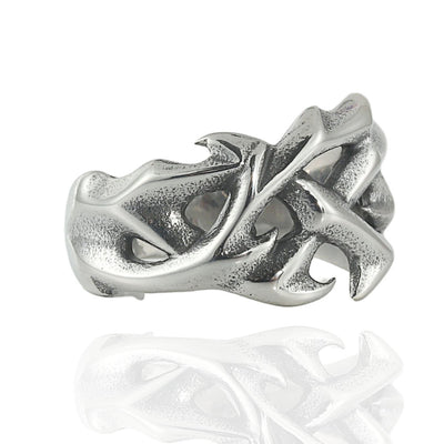 Anillo de Dragón Hueco en Acero Inoxidable Estilo Punk Retro para Hombre - Image 7