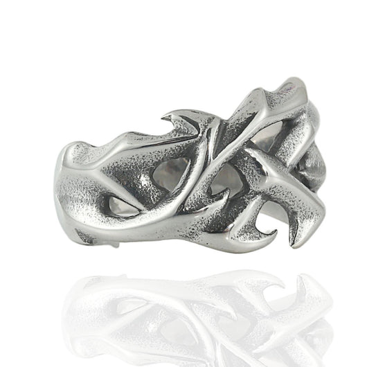 Anillo de Dragón Hueco en Acero Inoxidable Estilo Punk Retro para Hombre - Image 7