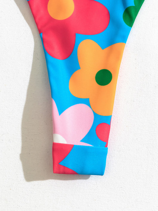 Bikini Estampado con Diseño Split de Personalidad para Mujer - Image 7