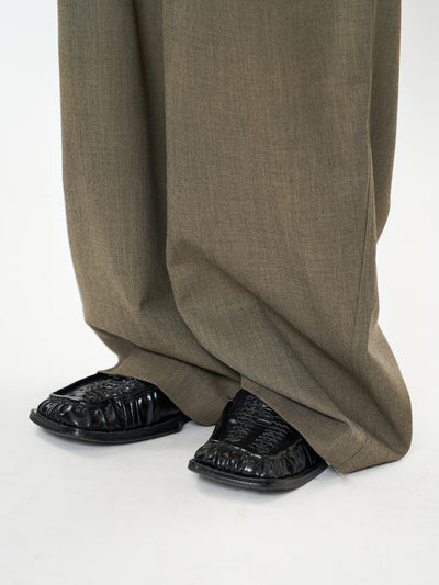 Pantalones Casuales Rectos con Corte Vertical y Acabado Liso - Image 13