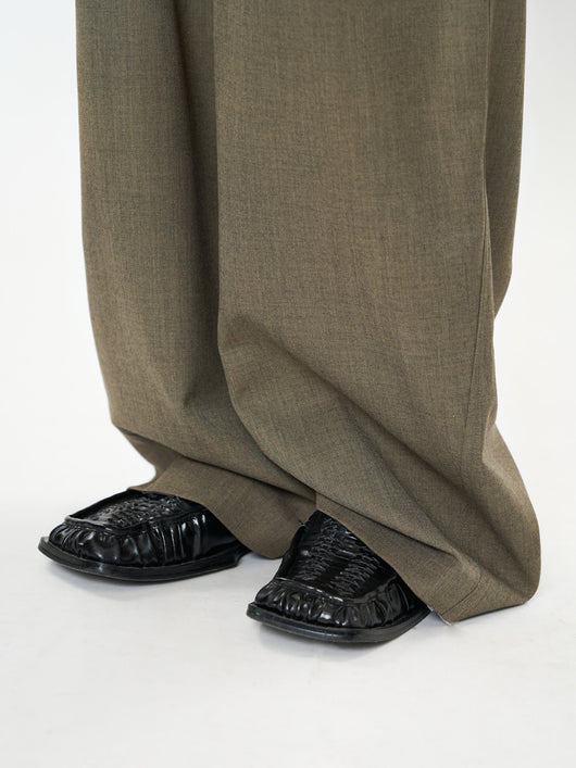 Pantalones Casuales Rectos con Corte Vertical y Acabado Liso - Image 13
