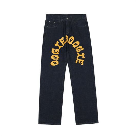 Jeans Casual Lavados con Estampado de Bolsillo para Hombre - Image 2