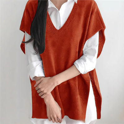 Chaleco Suelto Cuello V Talla Grande - Diseño Versátil - Image 15