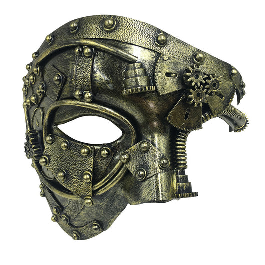 Máscara Steampunk Mascarada Halloween Semirrostro - Image 5